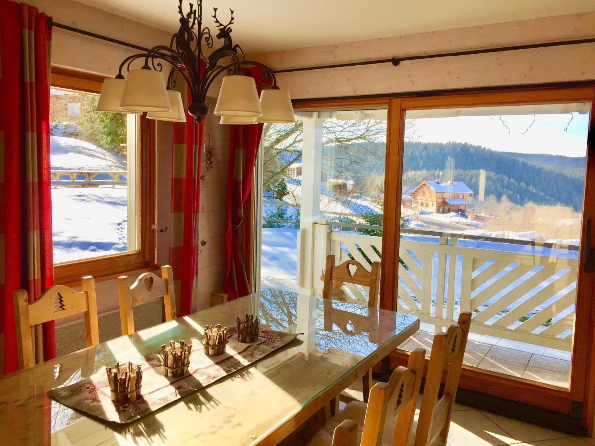 Chalet Le Flocon Bleu - Mauselaine Avec Vue Sur Le Lac De Жерарме Екстер'єр фото