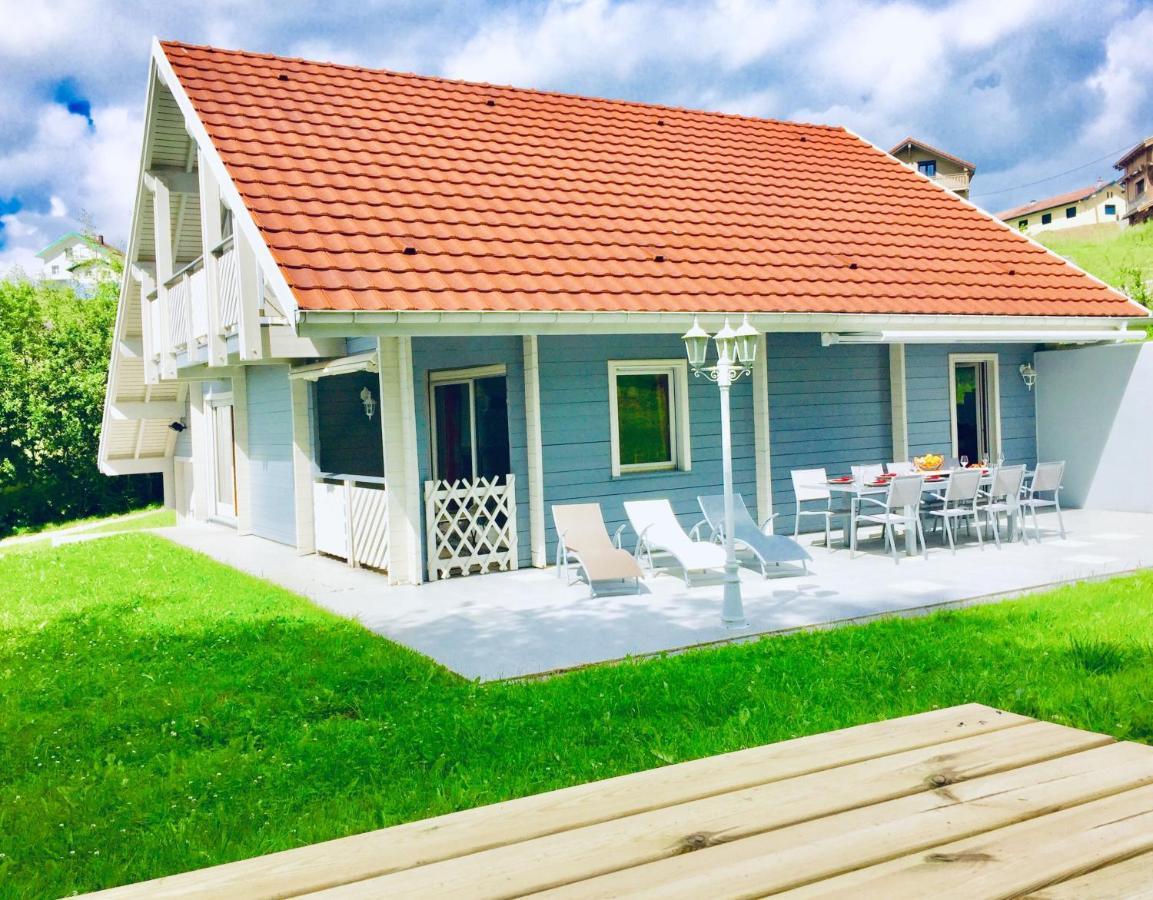 Chalet Le Flocon Bleu - Mauselaine Avec Vue Sur Le Lac De Жерарме Екстер'єр фото